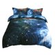 thumbnail image 1 of Juego de Edredón Funda Unique Bargains Sky Cosmos Night Pattern 3D Impreso Queen Size 3pcs multicolor, 1 of 6