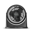 thumbnail image 2 of Air Monster 15655 Mini ventilador de escritorio personal de alta velocidad, 3 velocidades, 8 pulgadas, inclinación ajustable, con opción de montaje en pared y asa de transporte, negro, 2 of 5