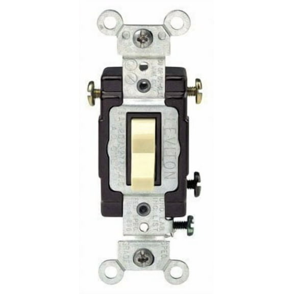 Leviton C21-05503-LHI 120 Volt Ivory Illuminated 3 Way Light Switch