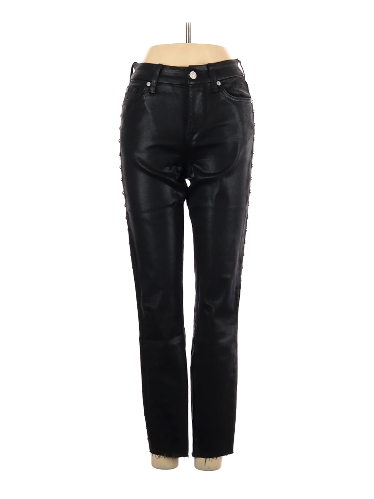 Size 24W Faux Leather Pants - Walmart 