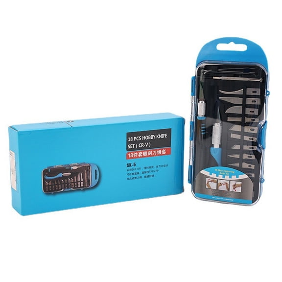 16PCS Craft Hobby Cutter Set Precision Cutting Blades & Tweezers for wood caving