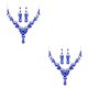 thumbnail image 2 of Collar de aleación Qarigey 3 unids/set elegante de diamantes de imitación nupcial para mujer Azul 2piezas, 2 of 6