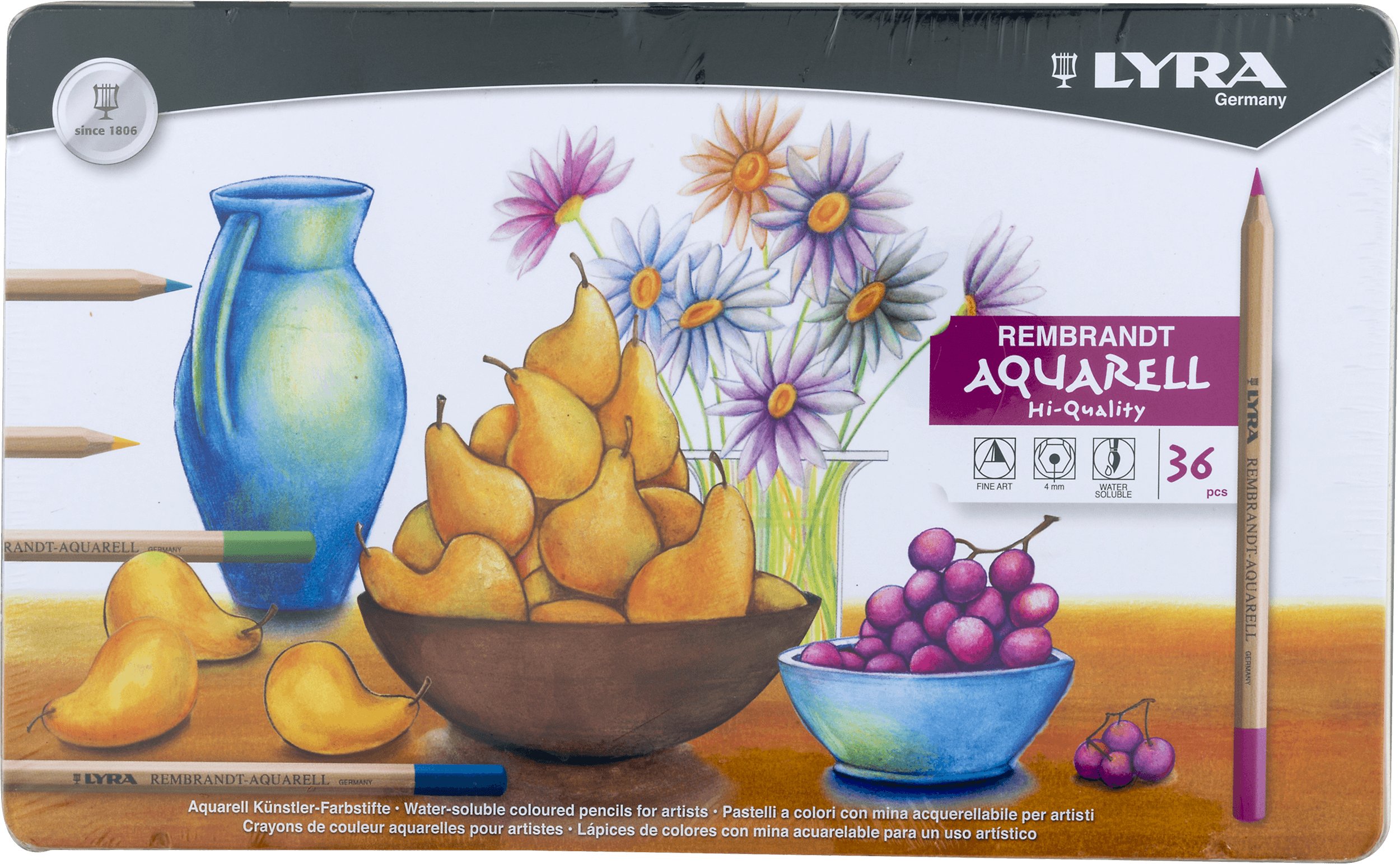 Lyra Aquarell Colored Pencil Set, 36-Colors