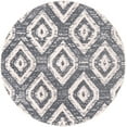 thumbnail image 2 of Rugs.com Cherokee Collection Rug – 4 Ft Round Blue Gray High Rug Perfect For Kitchens, Dining Rooms, 2 of 9