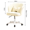 thumbnail image 6 of Seipola Swivel Chair with Wheels Faux Leather Soft Cushion Height Adjustable 360-Degree Swivel Rolling Stool Drafting Work SPA Salon Bar Cafe Home Office Stool, 6 of 8
