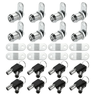 Unique Bargains 8 Set Cam Lock RV Storage Locks Keyed Alike 7/8" Cylinder Fits on 9/16" Max Door Thickness with 16 Keys