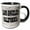 Black/White, variant on 3drose, Los Angeles. California. Brick Wall., 15oz Mug