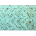 thumbnail image 1 of Ahgly Company Indoor Rectangle Abstract Light Blue Modern Area Rugs, 2' x 5', 1 of 4