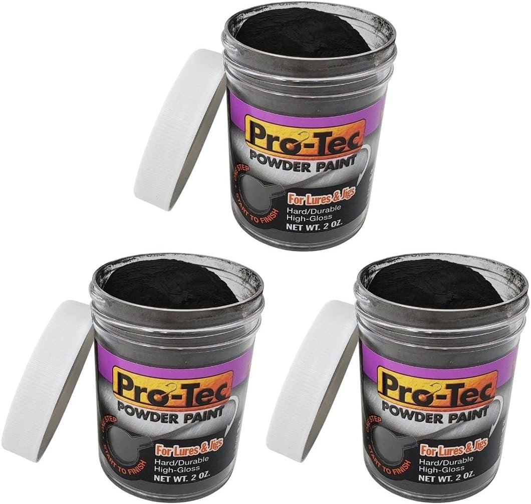 Welch Products 3 Packs of 2oz ProTec Jigs and Lures Powder Paints, Jig