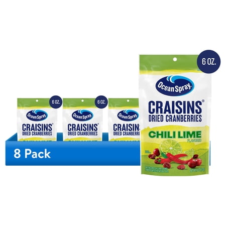 (8 pack) Ocean Spray® Chili Lime Flavored Craisins® Dried Cranberries 6oz