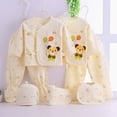 thumbnail image 2 of NOLDARES Preemie Newborn Baby Boy Girl Clothes Infant Clothing Romper Pant Outfits Set Layette Essentials 7 Pieces Set(A072-Yellow), 2 of 6