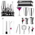 thumbnail image 1 of Cocktail Bar Set Kit, Shaker Cocktail con Herramientas y Accesorios 750 ml, 26 Piezas kit bartender de Acero Inoxidable Conjuntos, para Bar, Hogar Mezclar Bebidas, Vino, Boston, Bebida, Bar, Fiesta, 1 of 7