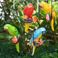 thumbnail image 1 of Citystores Parrot Ornament with Ring Exquisite Colorfast Hanging Summer Parrot Bird Pendant Garden Statue Decor, 1 of 8