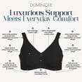 thumbnail image 3 of Dominique Women’s Marcelle Wire Free Comfort Bra #5360 – Cotton Lined Soft Cup, Wide Straps, Everyday Support - Lingerie for Women, 3 of 6