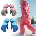 thumbnail image 6 of Dengjunhu Kids Winter Gloves - Snow & Ski Waterproof Youth Gloves for Boys & Girls - Insulated for Cold Weather Outdoor Play, Skiing & Snowboarding, 6 of 7