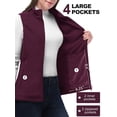 thumbnail image 3 of 33,000ft Women's Fleece Vest, Lightweight Warm Polar Soft Vests Outerwear with Zip Up Pockets, Sleeveless Jacket for Winter, 3 of 6