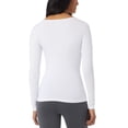 thumbnail image 2 of 32 Degrees Women's Cozy Heat Scoop-Neck Top, White, XS, 2 of 3