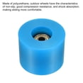 thumbnail image 3 of Uxcell 60mm with Bearings ABEC-11 Street Wheels for Skateboards Cruiser 80A, Golden Blue 4 Pack, 3 of 5