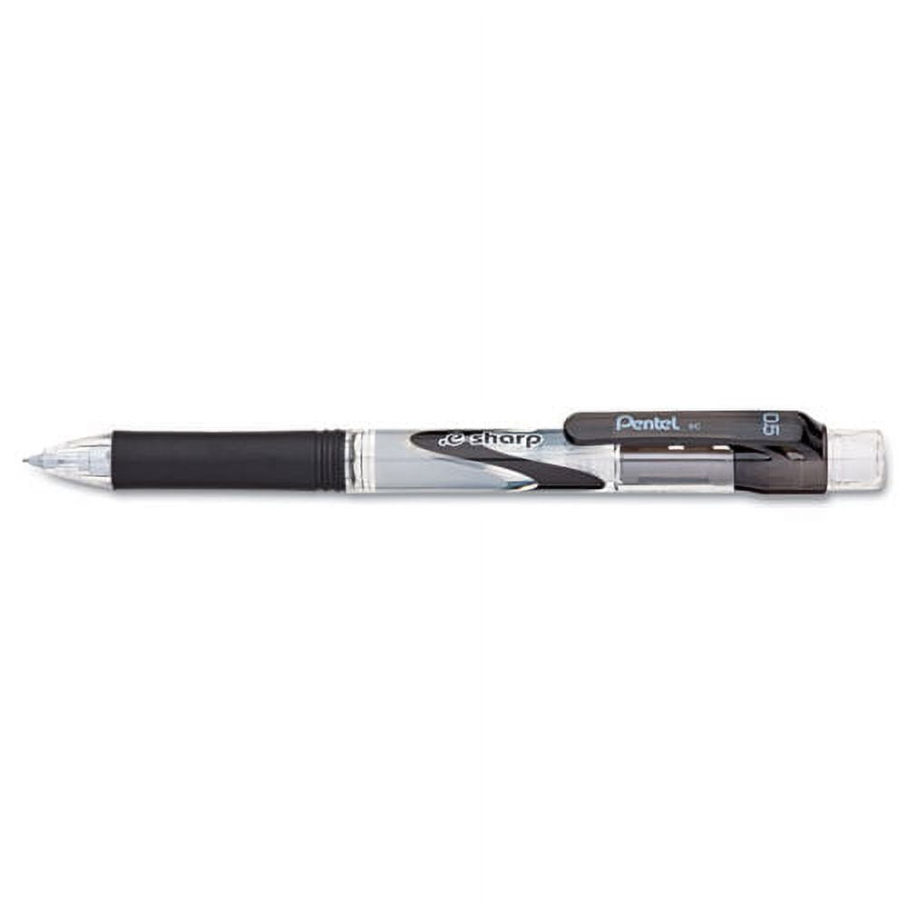 .E-Sharp Mechanical Pencil, 0.5 Mm, Hb (#2.5), Black Lead, Black Barrel, Dozen | Bundle of 10 Dozen
