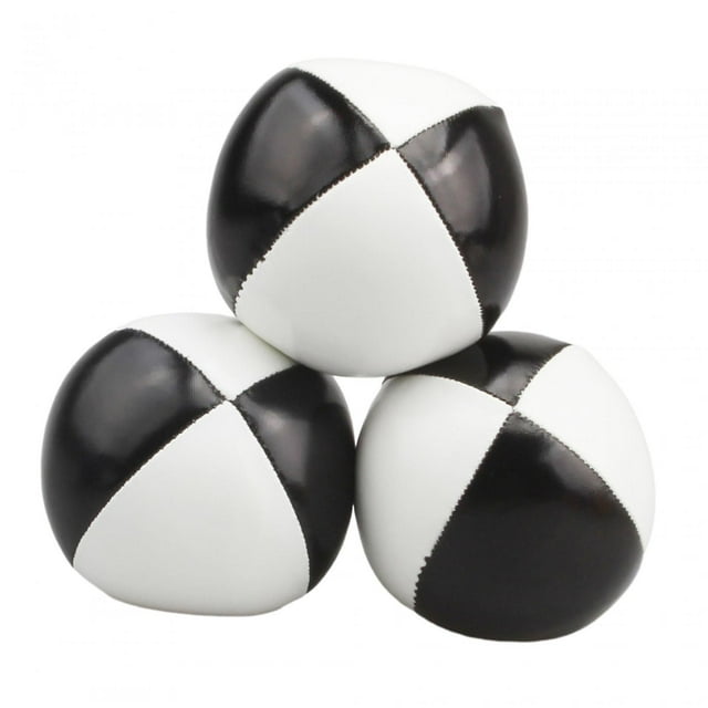 3 piezas de pelotas de malabarismo para lanzar a mano, divertidos juguetes para canastas de Pascua. en blanco y negro