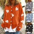 thumbnail image 2 of Suéter de punto de un solo pecho para mujer, cárdigan de mujer, otoño e invierno, estilo europeo y americano, 2 of 6