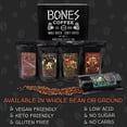 thumbnail image 5 of Bones Coffee Medium Roast Whole Bean Coffee | 4 oz World Tour Gift Set Sample Pack Flavored Coffee with Mug, 5 of 9