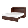 thumbnail image 4 of HomeStock Southwestern Sensibilities Murphy Bed Chest with 6 inch Memory Foam Folding Mattress, Built-In Charging Station and Storage Drawer, Full,, 4 of 6