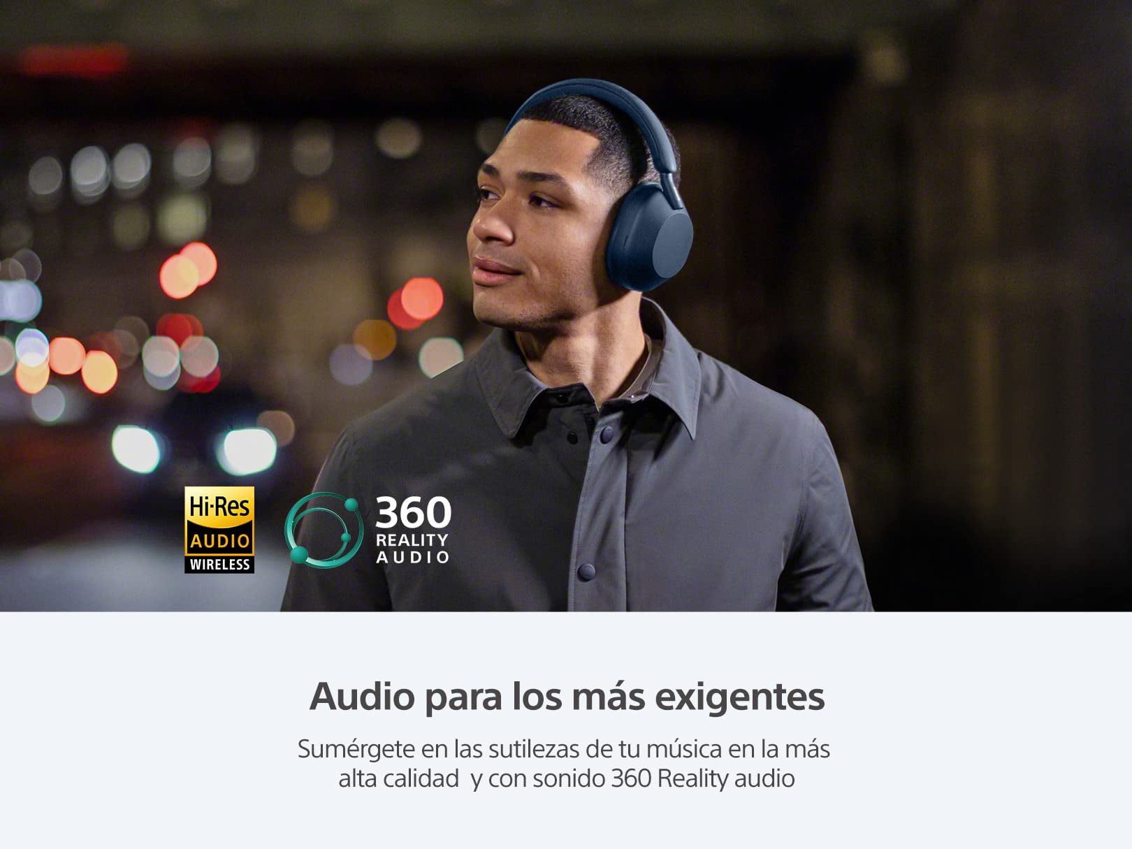 Sony WH-1000XM5 Blue Noise Canceling Wireless Headphones with 30hr