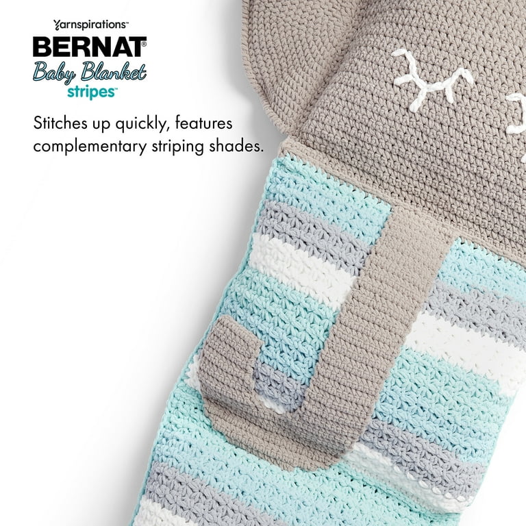Bernat Soft Stripes Crochet Blanket Pattern