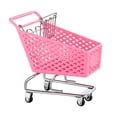 thumbnail image 1 of Mini Supermarket Cart Gadget Storage Basket Desktop Supermarket Handcart Decoration (Random Color), 1 of 5