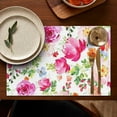 thumbnail image 5 of Pioneer Flower Floral Print Pattern Summer Placemats Table Placemats Set Of 4-Linen Kitchen Washable Placemats Table Mats 12x18 Inch Non-Slip Heat Resistant, 5 of 5