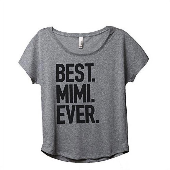 Thread Tank Best Mimi Ever Womens Slouchy Shirt Tee Heather Grey 2XL