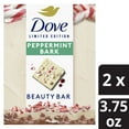 Dove Peppermint Bark Beauty Bar Soap for Deep Nourishment Holiday