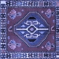 thumbnail image 1 of Ahgly Company Indoor Square Persian Blue Traditional Area Rugs, 3' Square, 1 of 4