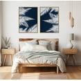 thumbnail image 6 of Kate and Laurel Sylvie Palm Cyanotype 1 Framed Canvas Wall Art by Alicia Bock, 28x38 Natural, Blue and White Palm Frond Art for Wall, 6 of 6