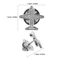 thumbnail image 2 of 2Pcs Shirt Brooch Buttons Blouse Pins Safety Invisible Buttons Airplane Shape Anti Exposure Fixed Brooch Pins, 2 of 7