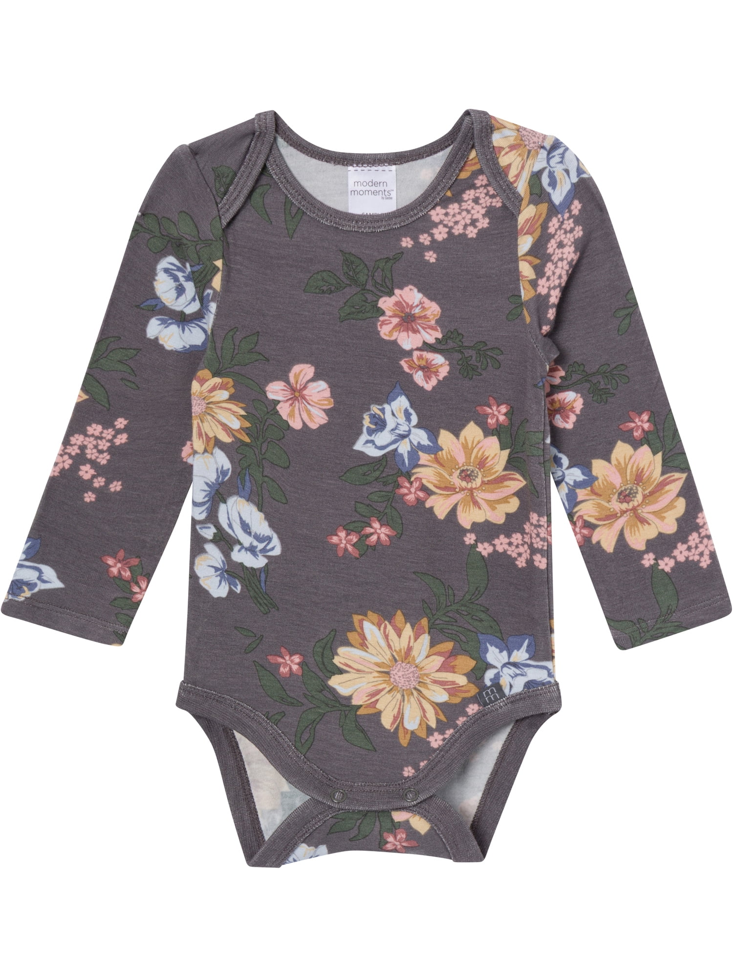 Modern Moments by Gerber Baby Girl Bodysuit and Pant Outfit Set, 2-Piece, Sizes 0/3 Months - 18 Months