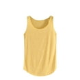 thumbnail image 2 of UPPADA Womens Sleeveless Summer Tops Loose Fit Casual Crewneck Shirts Flowy Hem Tank Tops Trendy Flowy Shirts Fashion Summer Casual Basic Ribbed Racerback Shirt,Summer Clearance Women'S Clothing, 2 of 6