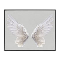 The Stupell Home Decor Collection Grey Wings Wall Art
