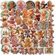 thumbnail image 1 of Pegatinas Gingerbread Man de vinilo impermeable para anime, 50 unidades, 1 of 4