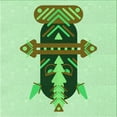 thumbnail image 1 of Ahgly Company Machine Washable Indoor Square Transitional Green Area Rugs, 7' Square, 1 of 7