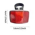 thumbnail image 3 of 6/4/2 Pieces Bike Front and Rear Wheel Spoke Reflectors for Handlebar and Seatpost Bicycle Cycling Safety Warning Reflectors Red and White, 3 of 7