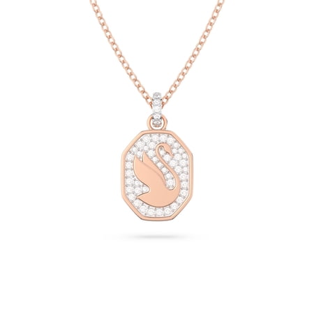 Swarovski Signum Pendant, Swan, White, Rose Gold-Tone Plated -5628549