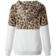 thumbnail image 5 of Abrigo cálido para mujer Chaqueta con cremallera Leopardo Empalme Blusa de manga larga Abrigo con capucha Pompotops qwe16291, 5 of 6