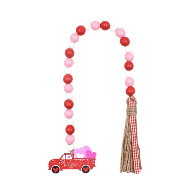 GROWTH TANK Wood Beaded Ornaments Decorative Scene Layout Door Hanging Landscape Rope Modern