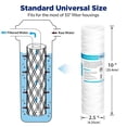 thumbnail image 2 of Cartucho de filtro de agua Membrane Solutions, 20 micras, 10 x 2,5, paquete de 6, 2 of 8