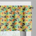 thumbnail image 3 of Ambesonne Colorful Window Valance, Hipster Geometric Tile, 54" X 12", Multicolor, 3 of 5