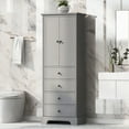 thumbnail image 2 of Hombay Tall Bathroom Storage Cabinet with 2 Doors and 4 Drawers, Wood Freestanding Cupboard Pantry with Adjustable Shelves for Living Room Bedroom Kitchen, 2 of 12
