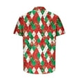 thumbnail image 5 of UVEASISHA Men's Christmas Shirt Button Up Short Sleeve Shirts Big and Tall Fashion Snowflake Print Beach Shirt Regular Fit Casual Holiday Party Shirts Multicolor XXL, 5 of 6