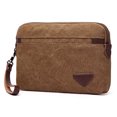 thumbnail image 1 of Mens Canvas Wristlet Bag Simple Large Capacity Wristlet Purse Card Holder Wallet, 1 of 10